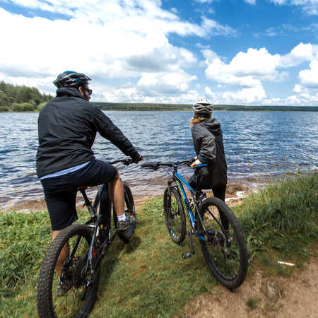 tour du lac de charpal en vtt