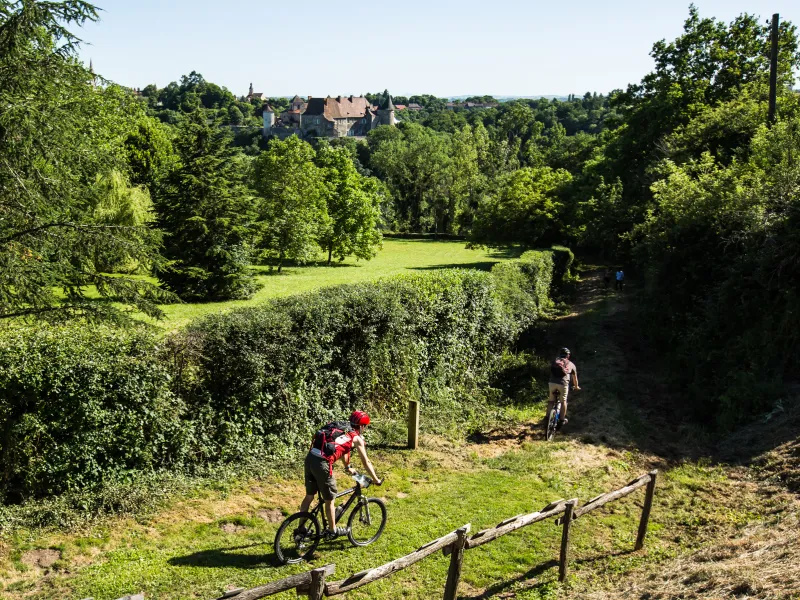 Descente de la Bouble à Chantelle à VTT