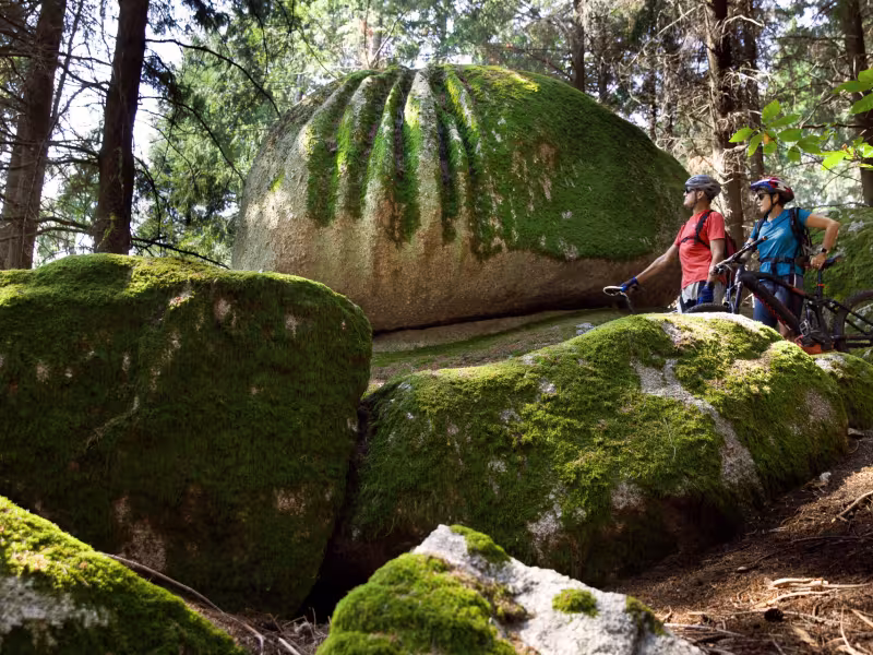 Les rochers du Carnaval dans la forêt d'Uchon