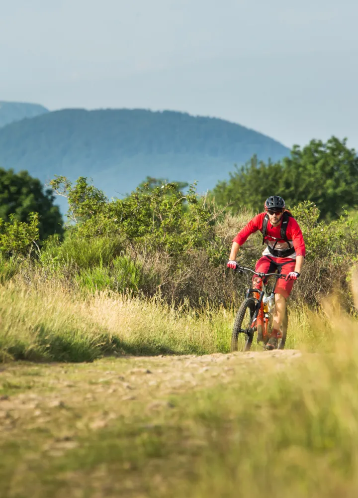 VTT dans la chaîne des Puys
