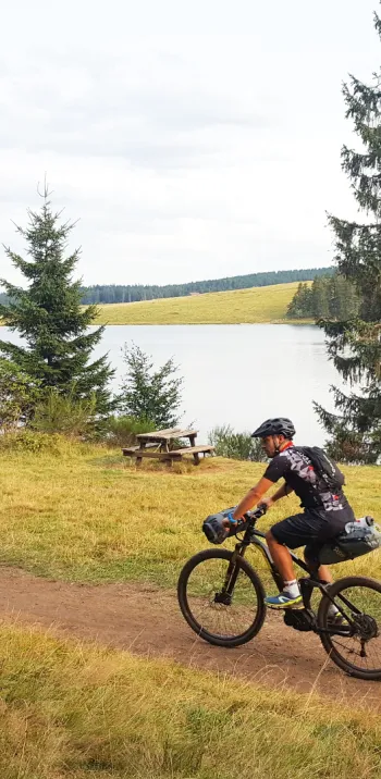 VTT équipés de sacoches Bikepacking