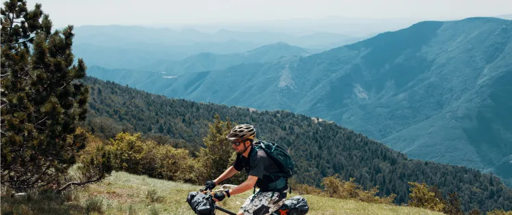 Ascension du Mont Aigoual à VTT