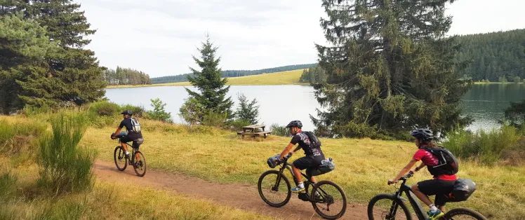 VTT équipés de sacoches Bikepacking