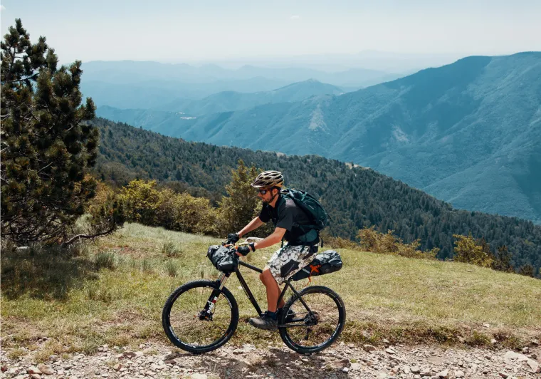 Ascension du Mont Aigoual à VTT