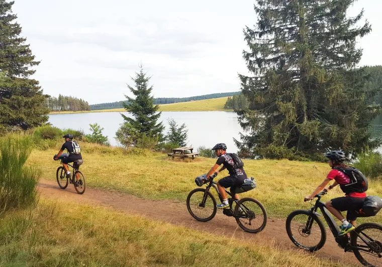 VTT équipés de sacoches Bikepacking