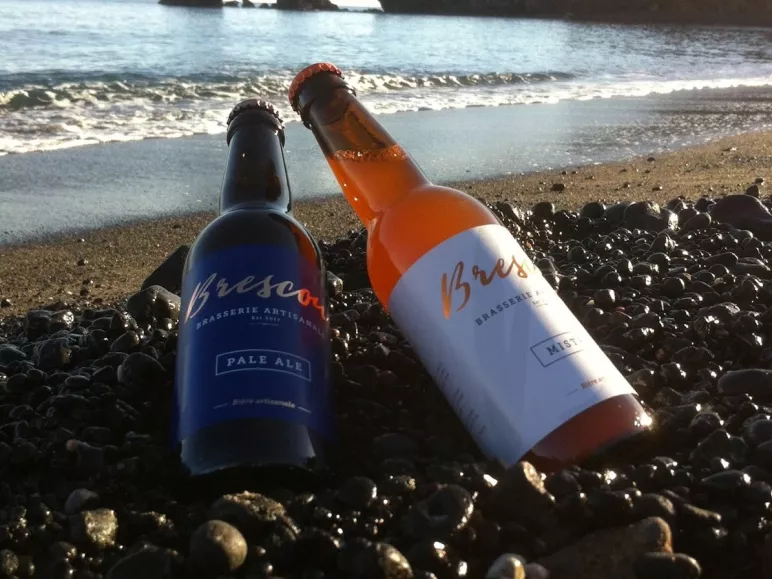 Bières Brescou bord de mer